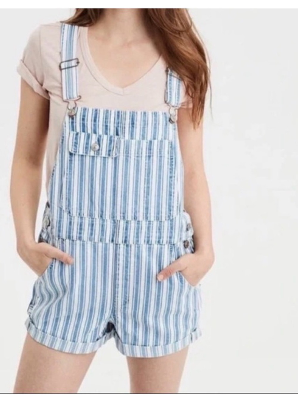 AE Striped Overalls